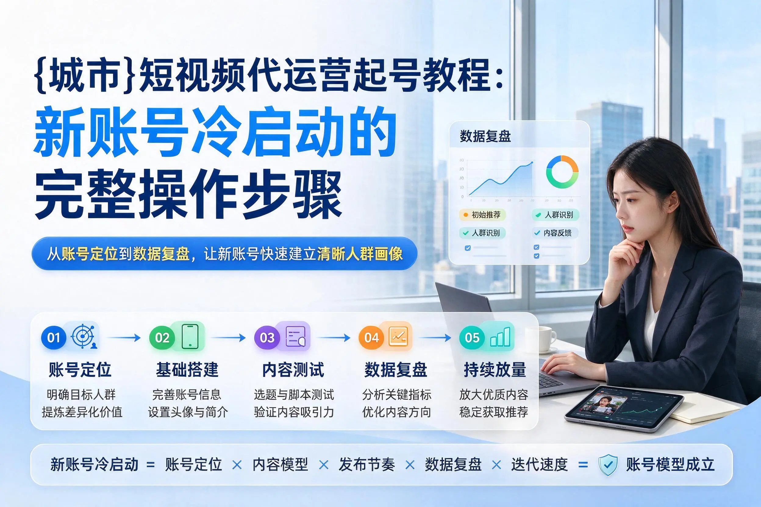 广安短视频代运营起号教程：新账号冷启动的完整操作步骤