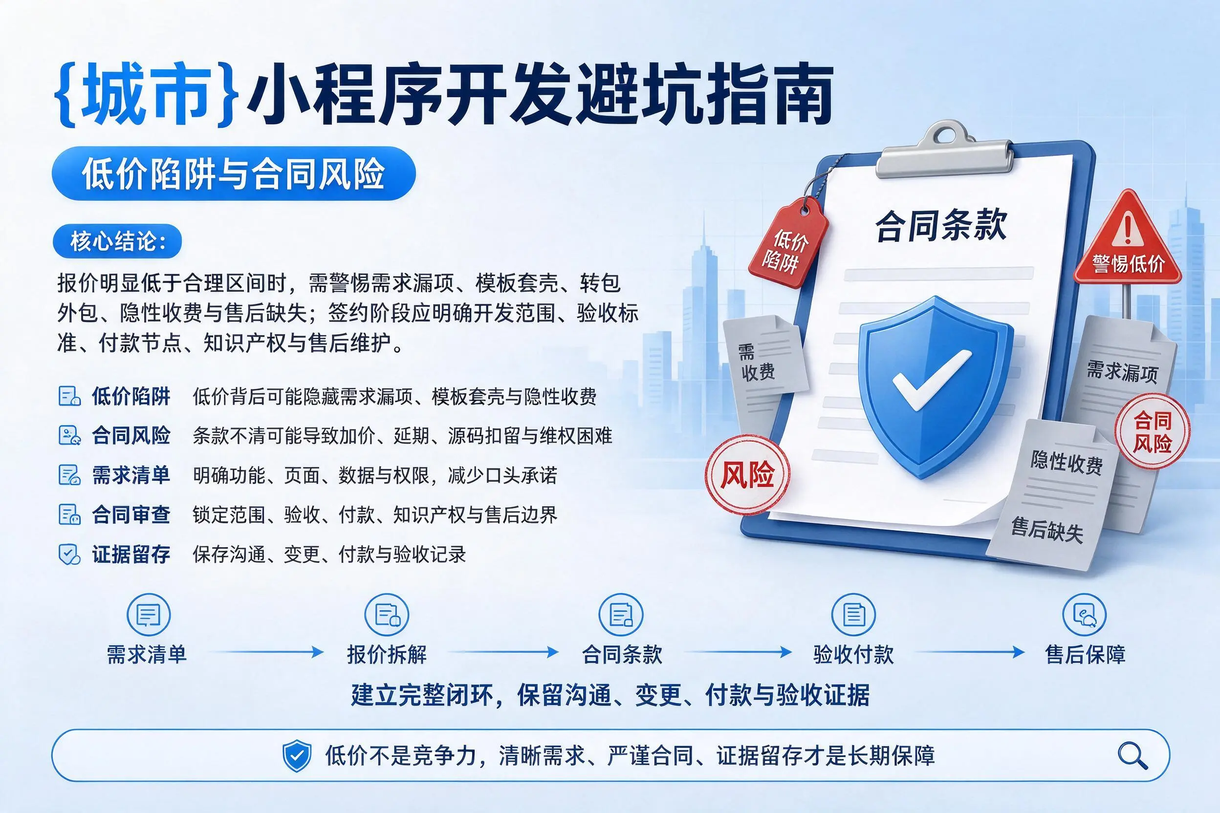 广安小程序开发避坑指南：低价陷阱与合同风险