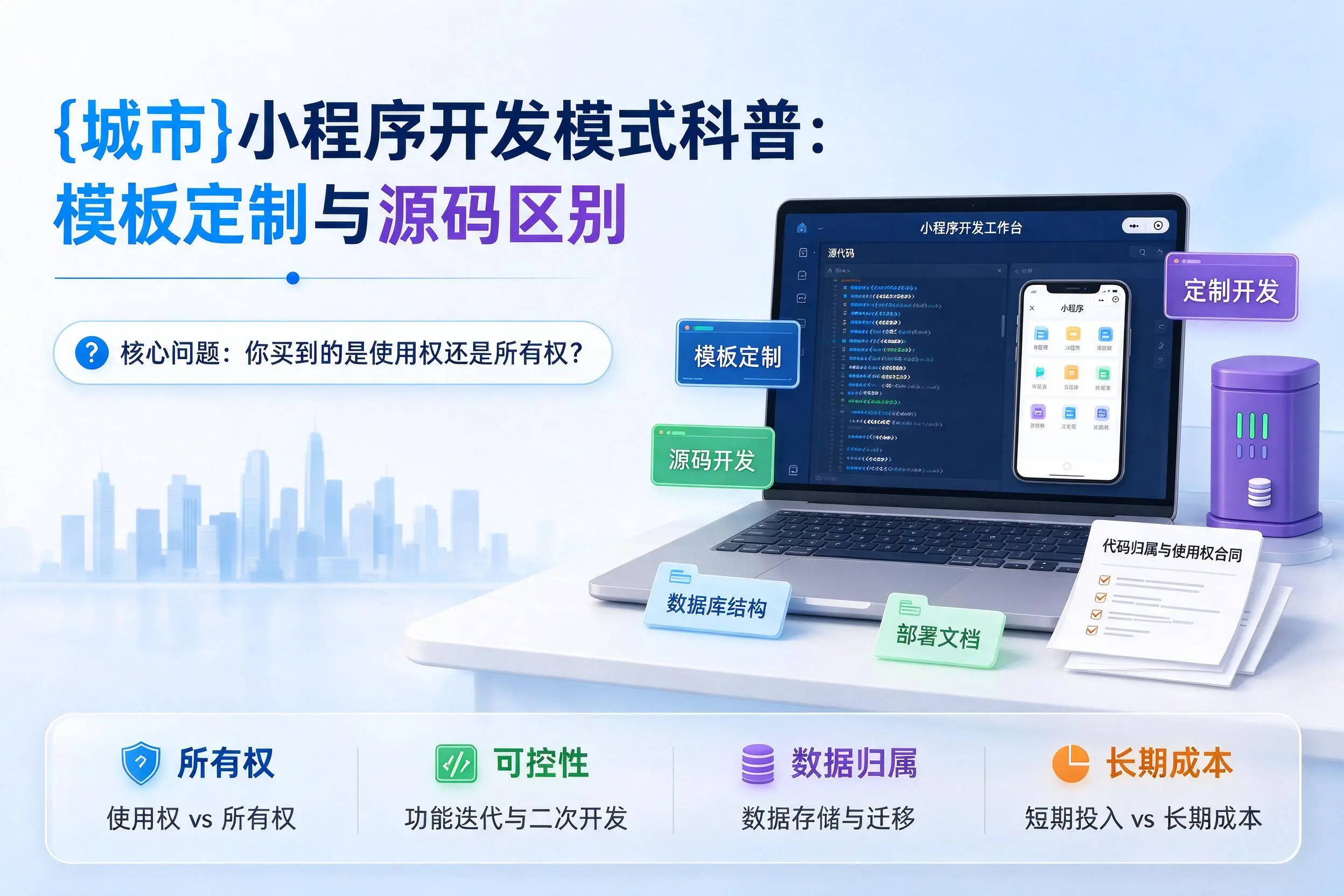广安小程序开发模式科普：模板定制与源码区别