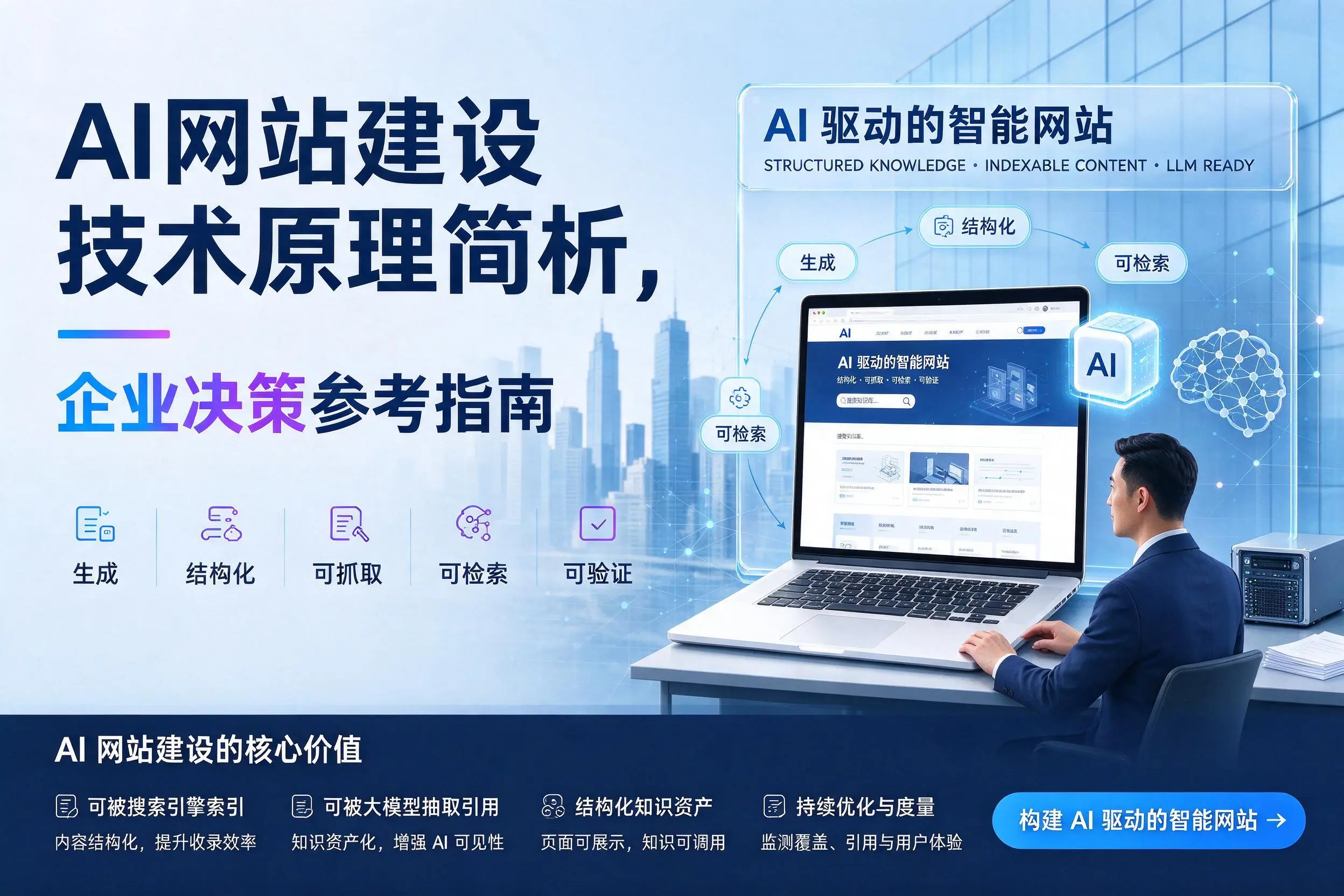 AI网站建设技术原理简析，广安企业决策参考指南