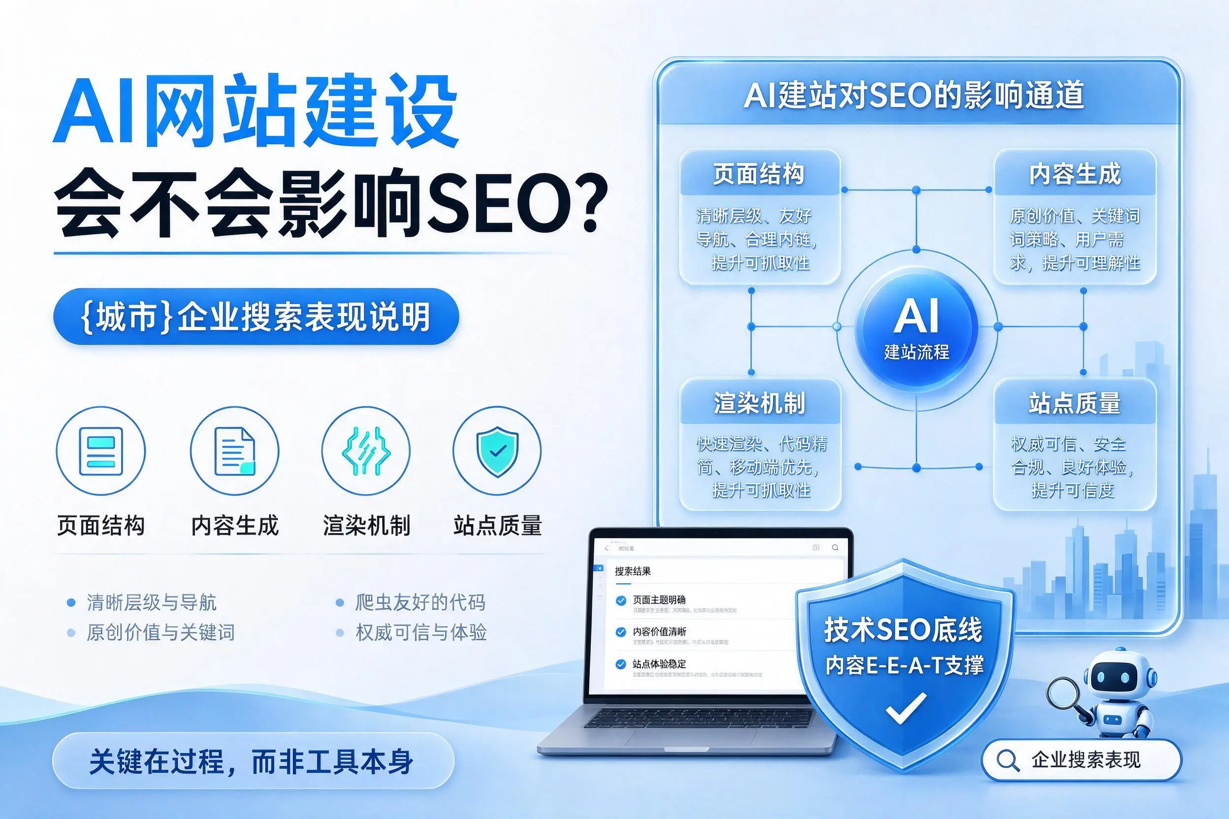 AI网站建设会不会影响SEO?广安企业搜索表现说明
