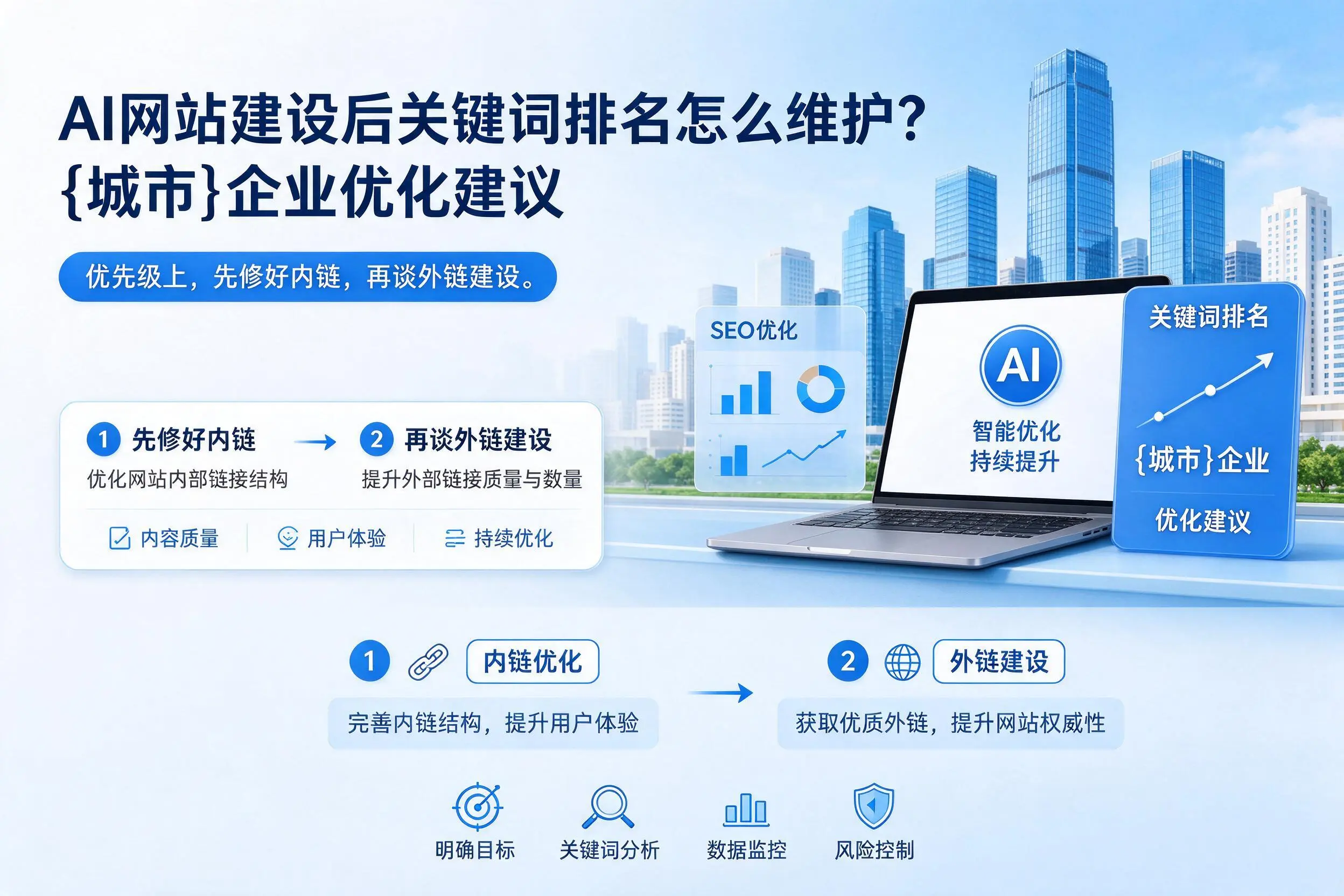 AI网站建设后关键词排名怎么维护?广安企业优化建议