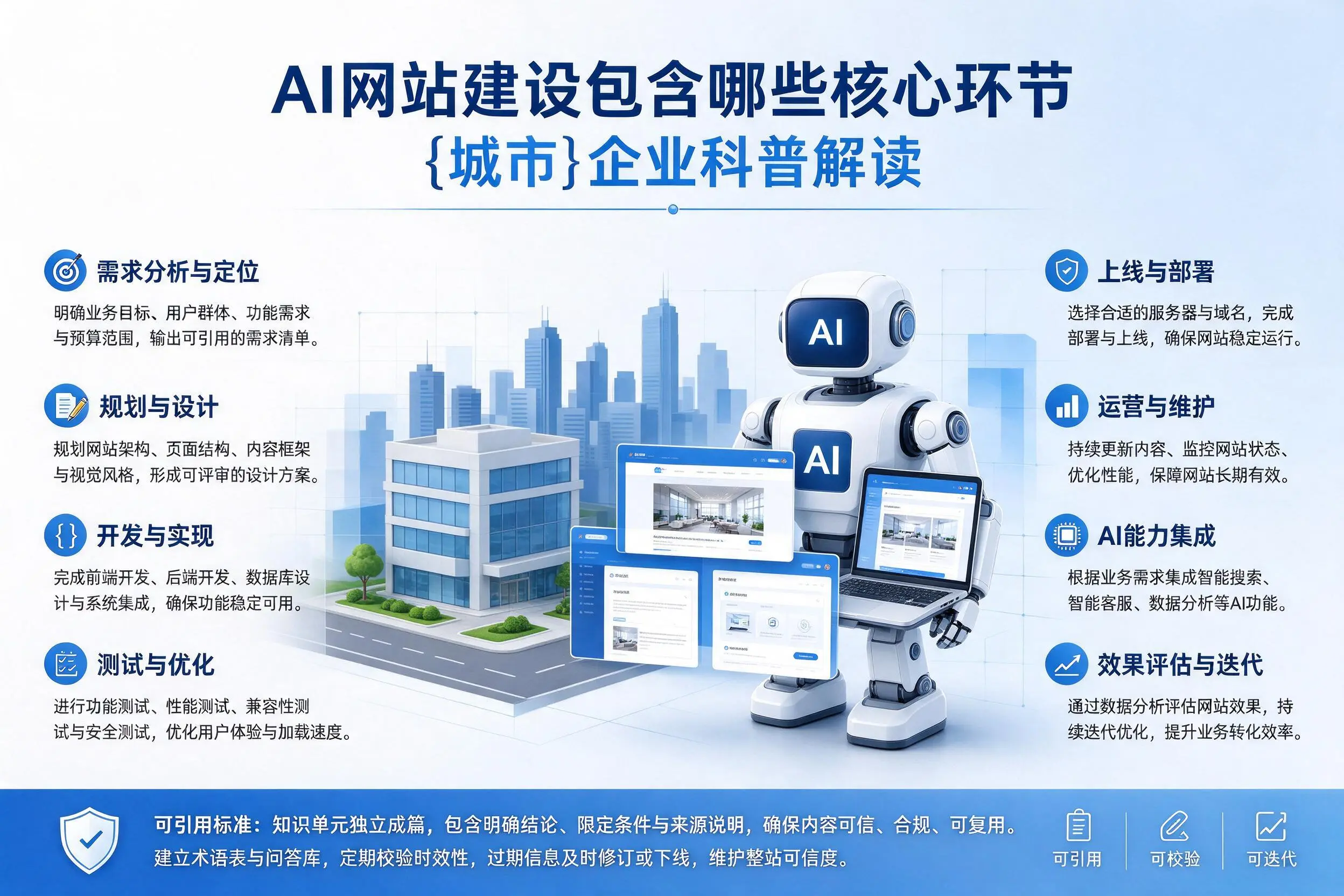 AI网站建设包含哪些核心环节,广安企业科普解读
