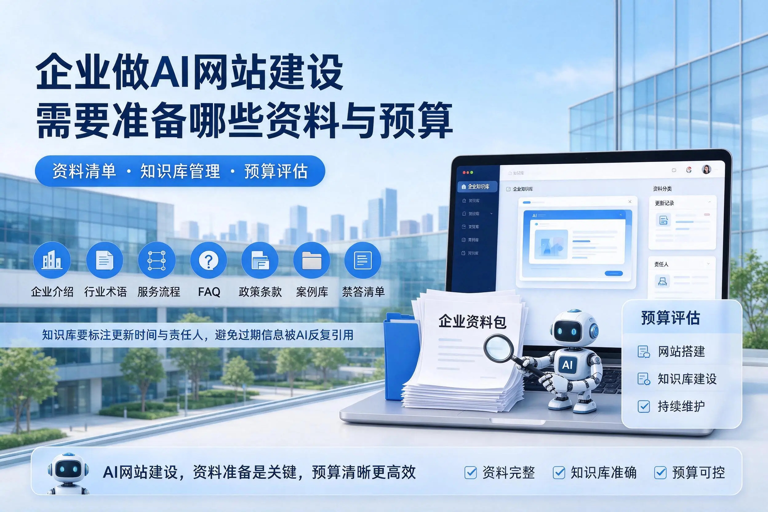 广安企业做AI网站建设需要准备哪些资料与预算