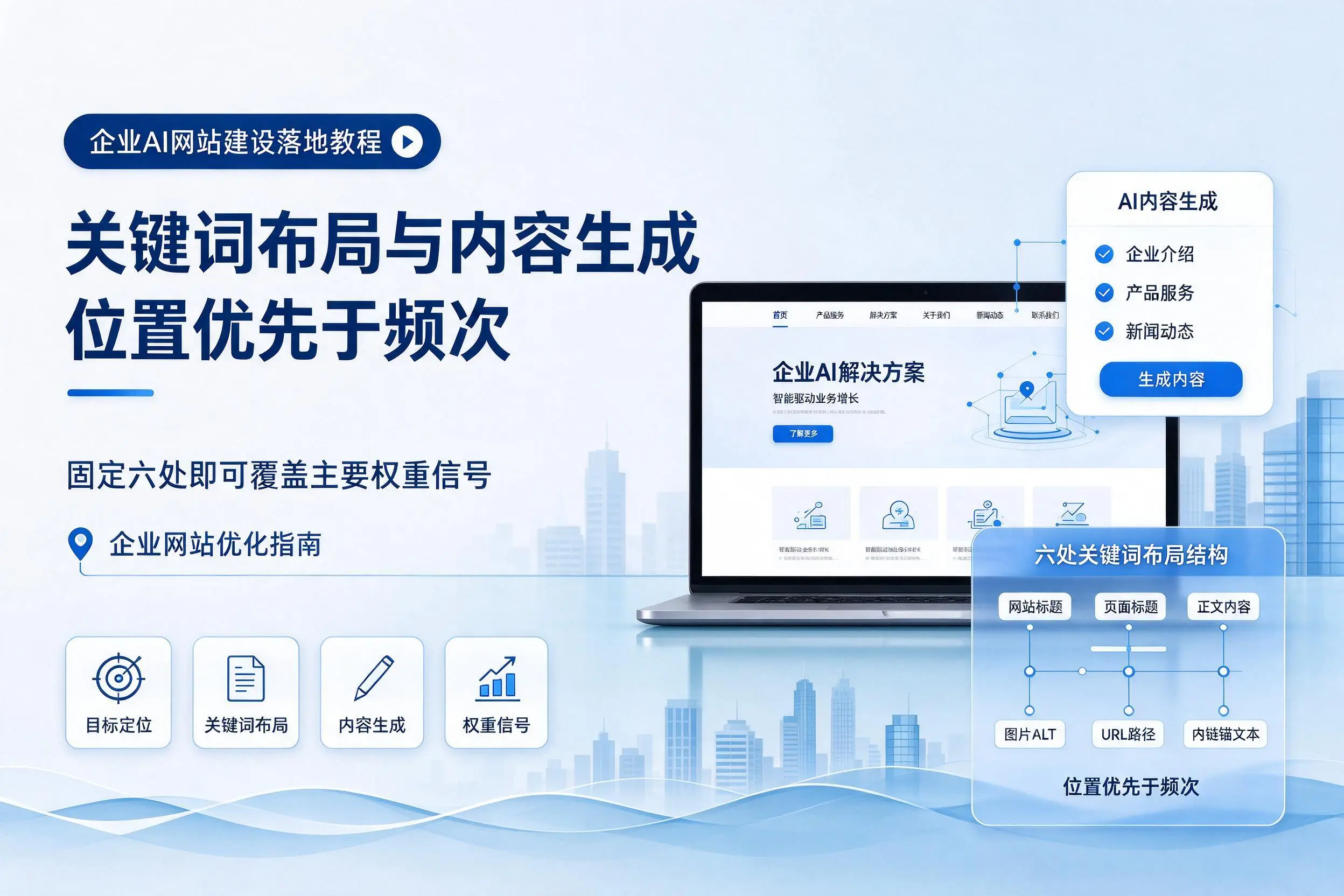 广安企业AI网站建设落地教程:关键词布局与内容生成